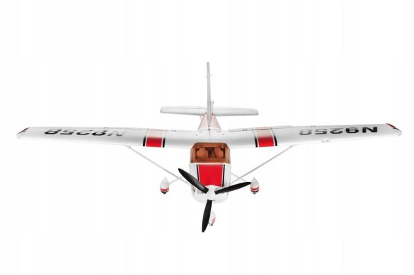 TopRC 056C Cessna 182, 500 Class, Kırmızı, Brushless 800KV Motorlu, 30A ESC, 11.1V 2200 Mah Li-Po Pilli, 4 Kanallı Uzaktan Kum