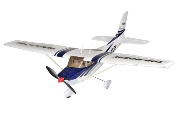 TopRC 003C Cessna 182, 400 Class, Mavi, LED Işıklı, Brushless 1200KV Motorlu, 30A ESC, 11.1V 1300 Mah Li-Po Pilli, 4 Kanall