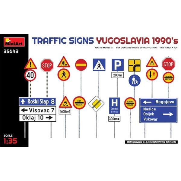 MiniArt Yugoslavya Trafik İşaretleri (1990'lar)