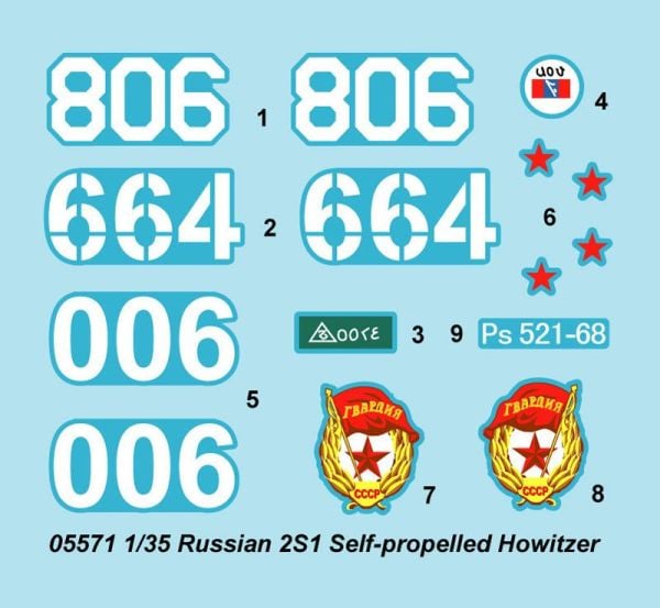 1/35 Russian 2S1 Sel-Propeller Howitzer