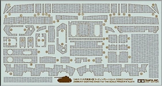 1/48 Panzer lV H Zim. Sheet