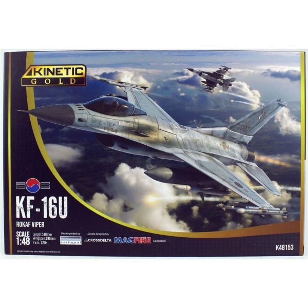 Kinetic K48153 1/48 Ölçek, KF-16U (ROKAF Viper) Savaş Uçağı, Plastik Model kiti