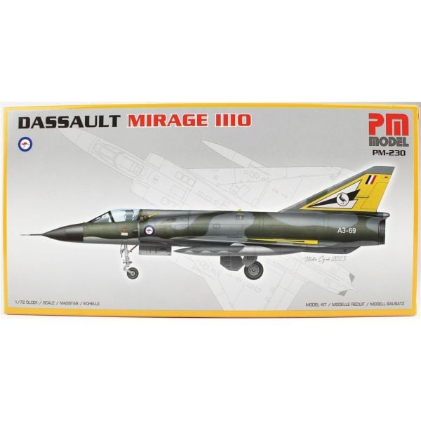 PM Model 230 1/72 Ölçek, Mirage Dassault III O Avcı Uçağı, Plastik Model kiti