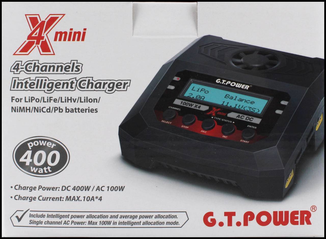 GTP X4MINI CHARGER W/CABLES