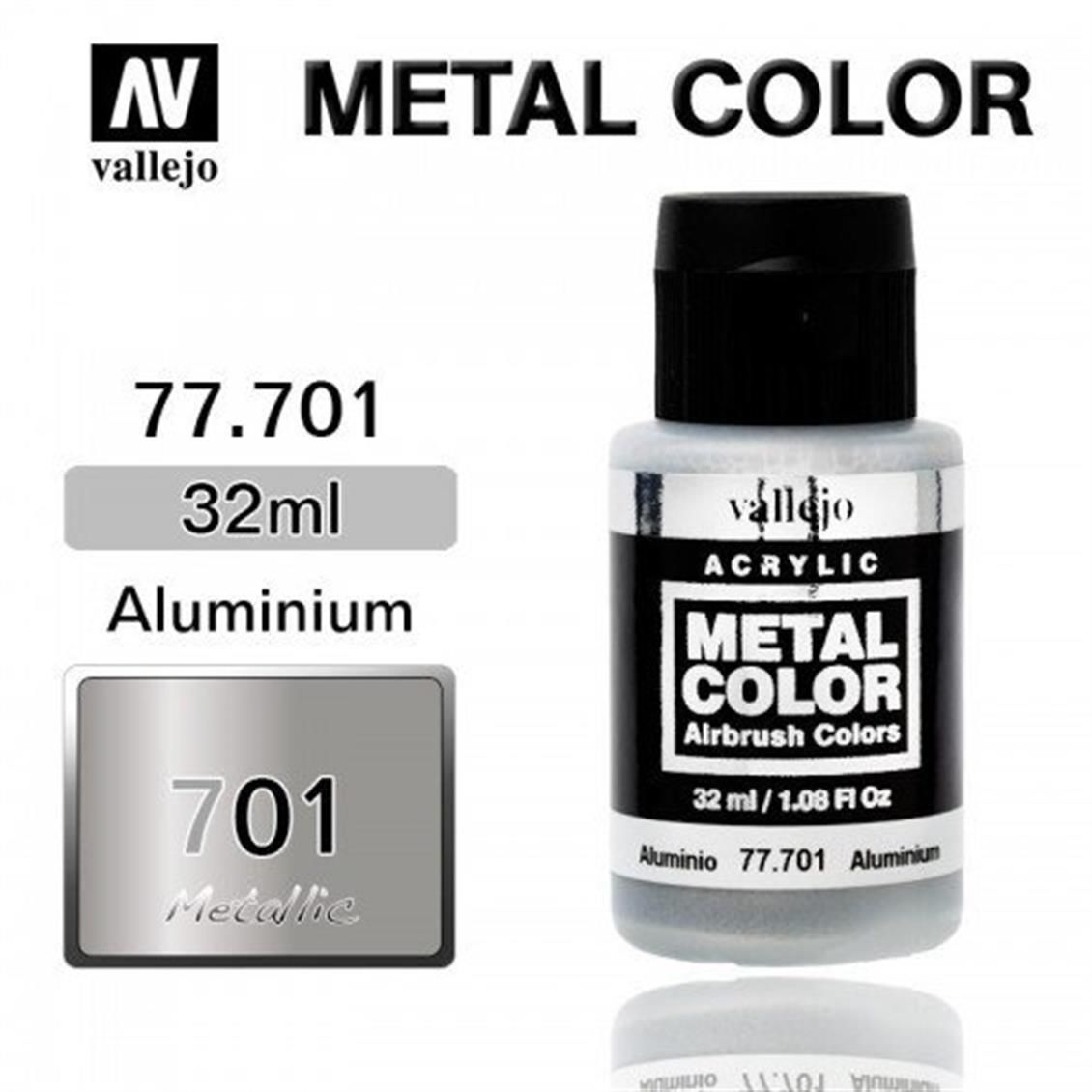 Vallejo 77701 32 ml. Aluminium, Metal Color Serisi Model Boyası