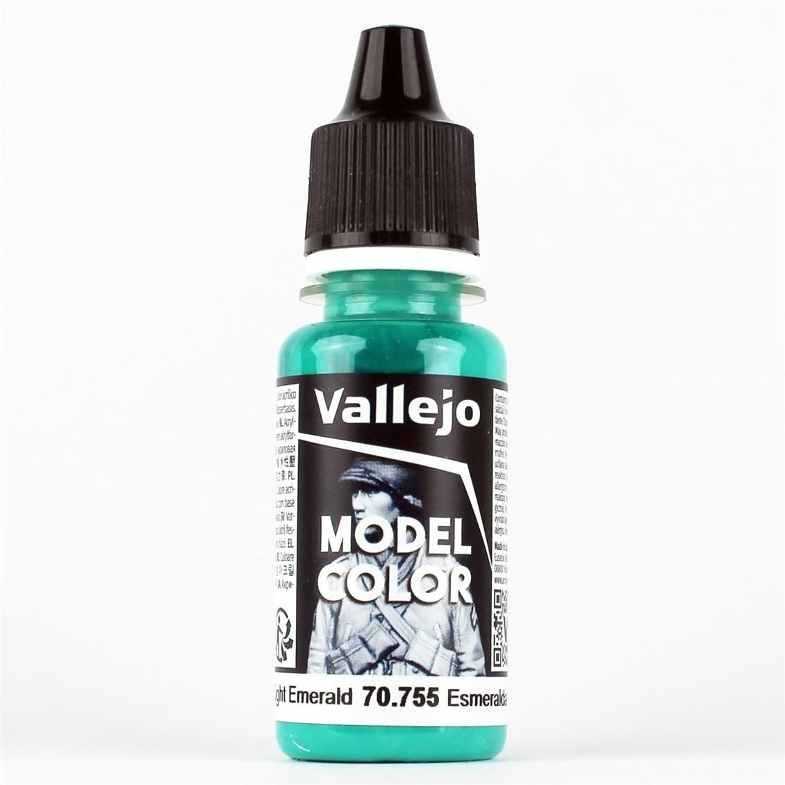 Vallejo 70755 17 ml. (074) Light Emerald, Model Color Serisi Model Boyası