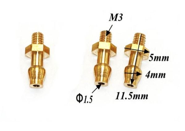 Nipple M3×D4×L11.5mm iç:1.5mm (1 ADET)