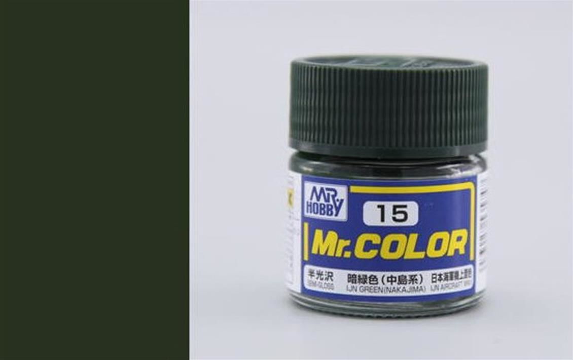 Gunze C015 10 ml. IJN Green (Nakajima), Mr.Color Serisi Maket Boyası