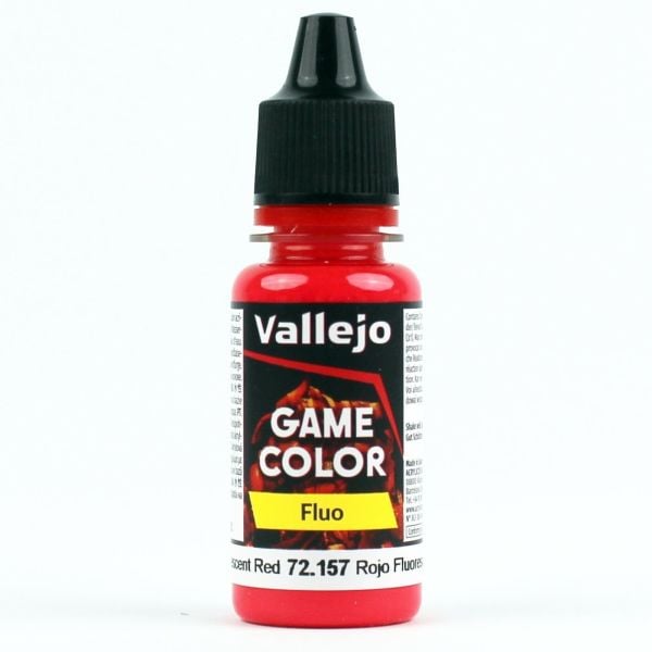 Vallejo 72653 18 ml. Fluorescent Red, Game Color Serisi Model Boyası