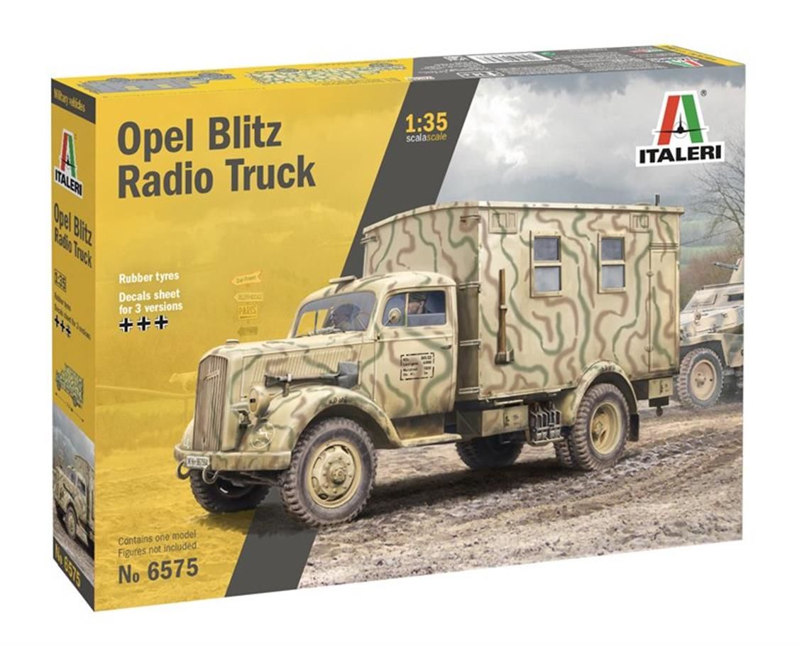 Italeri 6575S 1/35 Ölçek, Opel Blitz Telsiz Kamyonu, Plastik Model kiti