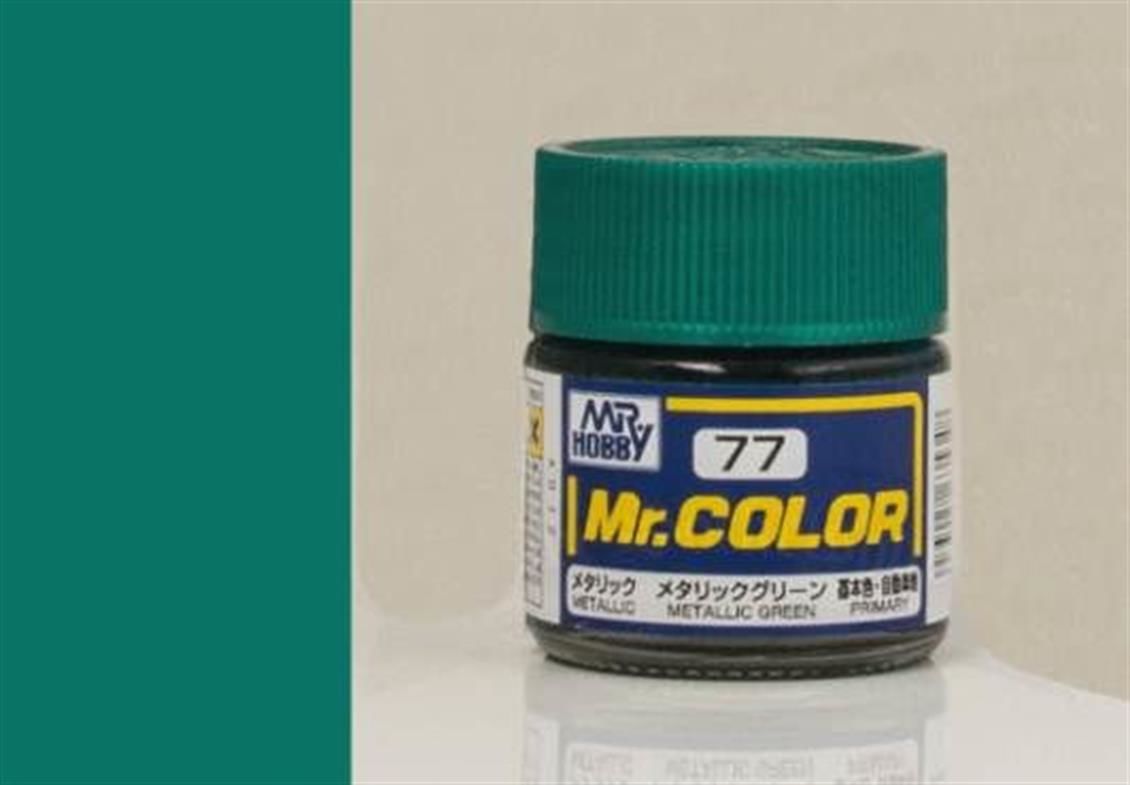 Gunze C077 10 ml. Metallic Green, Mr.Color Serisi Maket Boyası