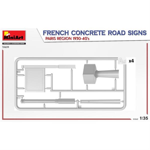 MiniArt Fransa Beton Yol İşaretleri. Paris Bölgesi 1930-40