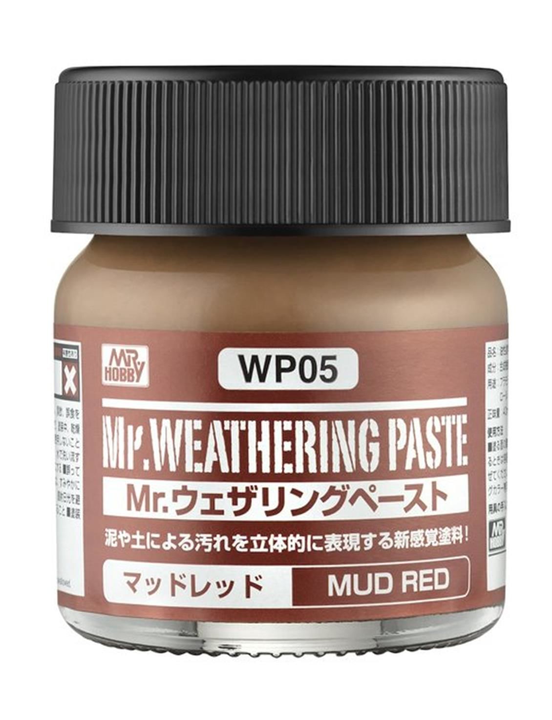 Gunze WP05 40 ml. Mr.Weathering Paste, Mud Red, Eskitme Macunu