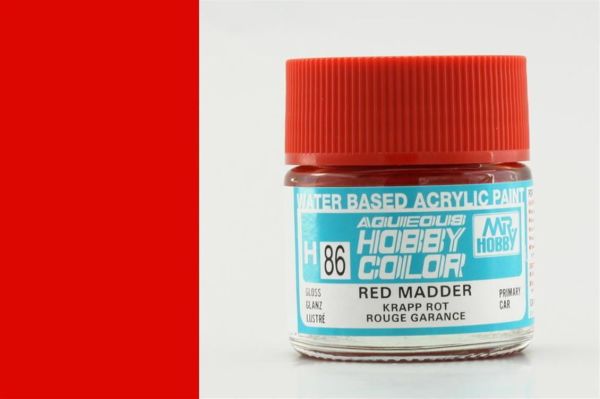 Gunze H086 10 ml. Red Madder, Aqueous Serisi Maket Boyası