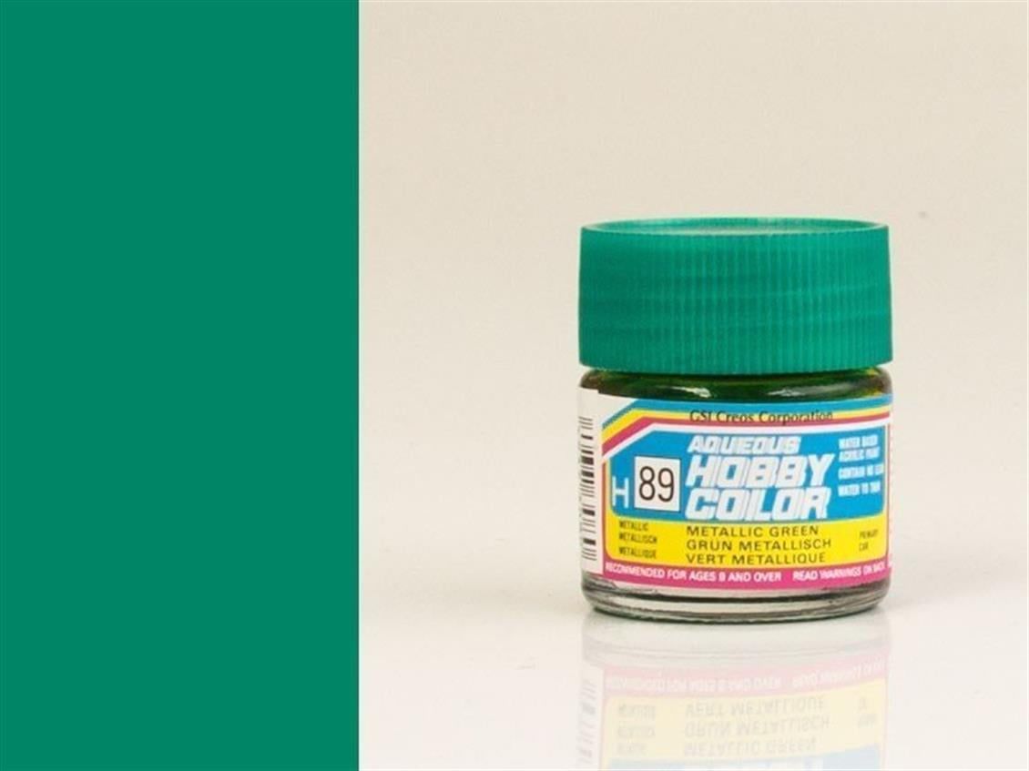 Gunze H089 10 ml. Metallic Green, Aqueous Serisi Maket Boyası