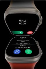 Dtno1 Dt8 Ultra 2.0 Inç NFC Özellikli BT Çağrı Destekli Akıllı Saat Gri