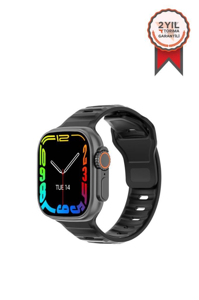 Dtno1 Dt 8 Ultra Smart Watch 49 Mm 2.0 Inç Tam Ekran Akıllı Saat Nfc Siyah Kasa