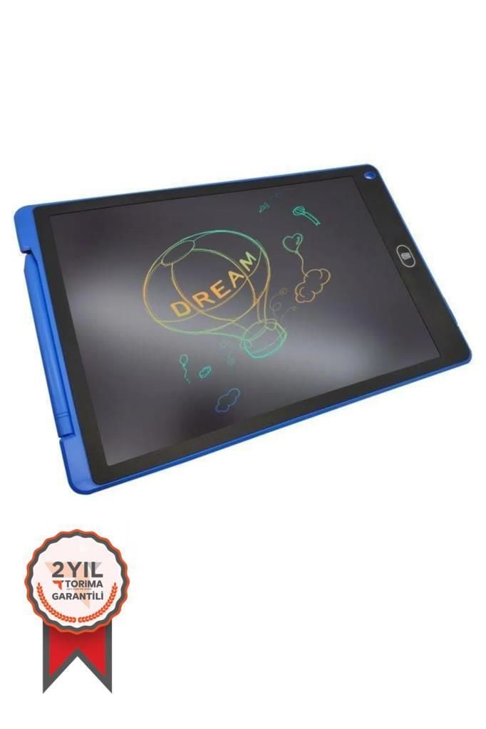 Torima T12 Mavi Writing Tablet Lcd 12 Inç Dijital Kalemli Çizim Yazı Tahtası