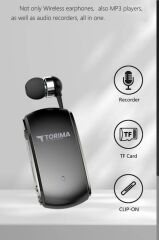 TORİMA G66 Siyah Geri Çekilebilir Makaralı Bluetooth Kulaklık