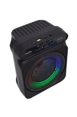 Torima GTS-1548 8W 4'' Extra Bass RGB Işıklı Bluetooth Hoparlör FM Radyo USB TF AUX Destekli Speaker
