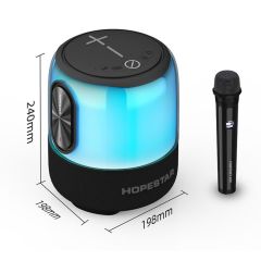 Torima SC-01 Siyah Led Işlıklı Yüksek Kalite Mikrofonlu Bluetooth Hoparlör