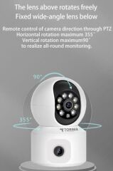 Torima CMR-10 360° Full Hd Çift Lens 1080p Smart Ip Kamera