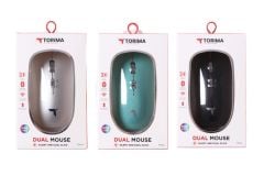 Torima TM-14 Ergonomik Sessiz Kablosuz Gümüş Optik Mouse