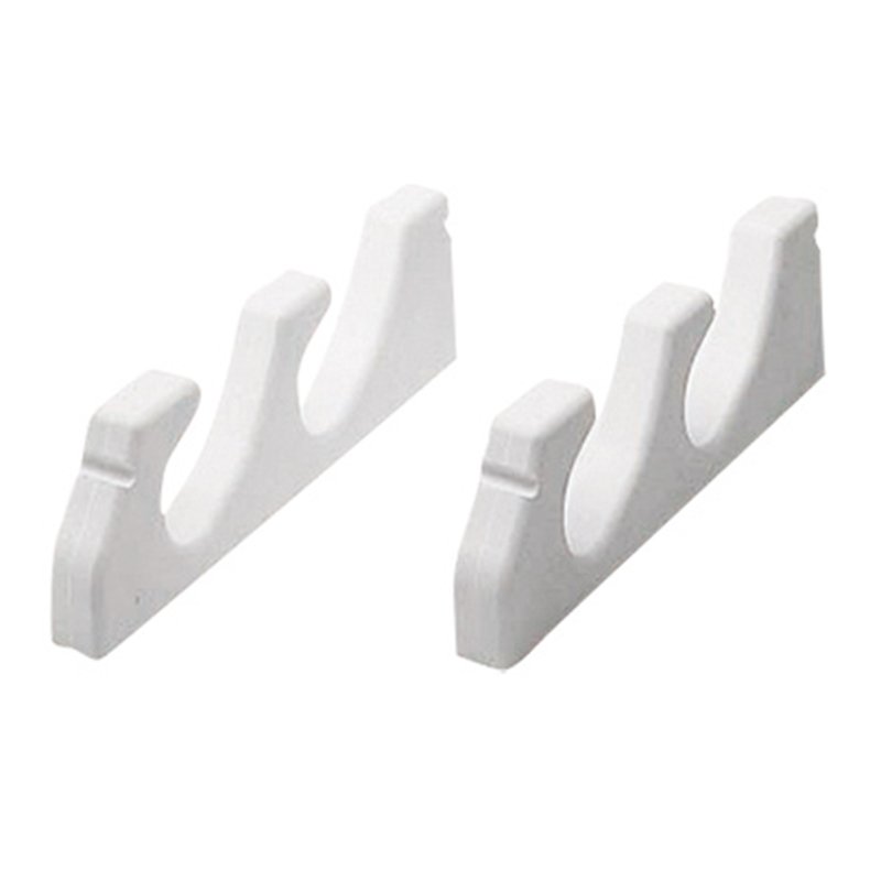 Storage Rack for 2 Fishing Rods, White