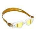 Aquasphere Kayenne Titanyum Aynalı Lens Gold Beyaz Yüzücü Gözlüğü