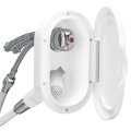 Case w/Wh.Shower, Mixer Tap, 3m Hose, w/Lid, Chrome