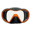 Apeks VX1 Gri Silikon/Turuncu Çerçeve Pure Lens Dalış Maskesi