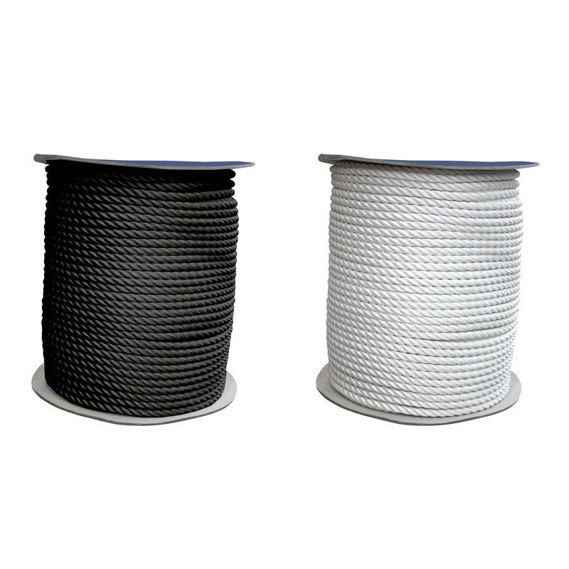 CABO Mooring Rope, three standed double twisted, Diam. 40mm, white