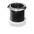 Thru-Hull w/Inox Flange, Threaded 2'', L.118mm