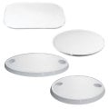 Table Top Round w/2 Glassholders, O610mm, ASA White