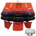 LALIZAS Liferaft SOLAS OCEANO, Throw Over-board Type,30 prs. canister (A)