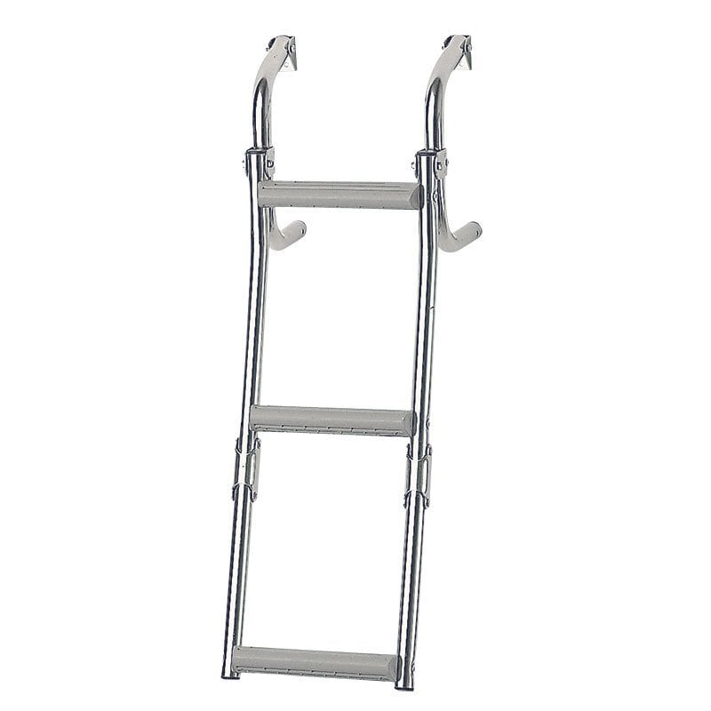 Foldable Ladder,Inox 316,for narr.transom,2+1 steps