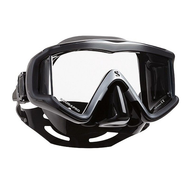 Crystal Vu Siyah Silikon Gri Maske