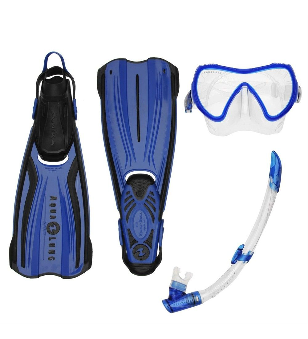 Aqualung Sport Amika Maske Palet Şnorkel Yetişkin Set