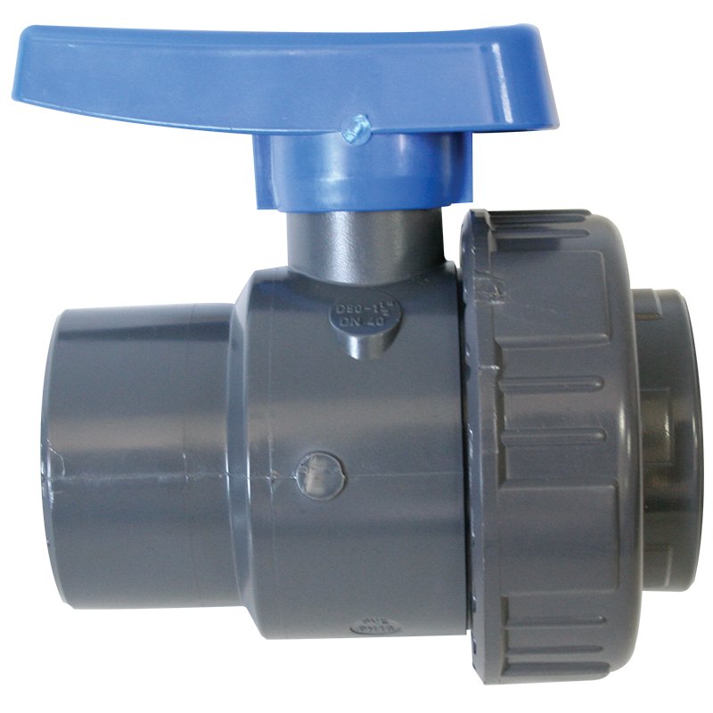 Ball Valve 3/4'', Plastic, Grey