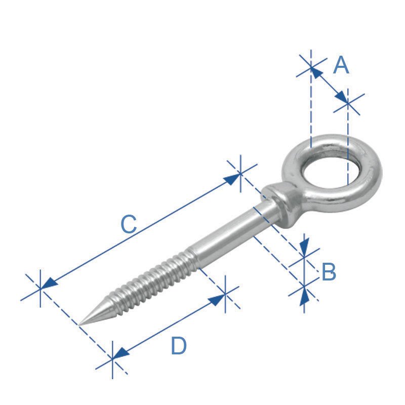 Gozlu Agac Vidası Aısı31612X120Mm