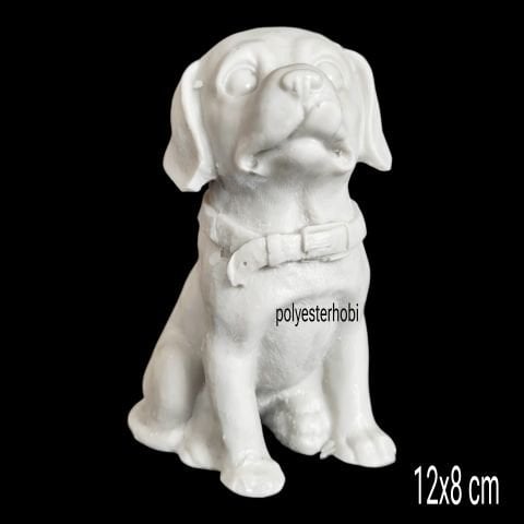 OB 2343 - Mini Sevimli Köpek Biblo Ham Polyester Dekoratif Obje