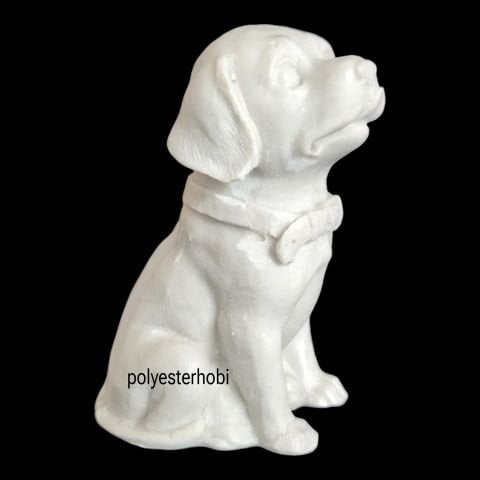 OB 2343 - Mini Sevimli Köpek Biblo Ham Polyester Dekoratif Obje