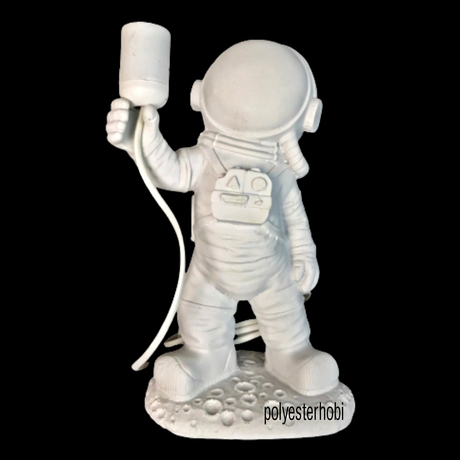 OB 1746 - Astronot Abajur Ham Polyester Obje