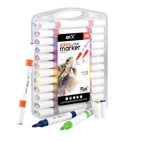 ART-X ACRYLIC MARKER DUO 24 LÜ SET