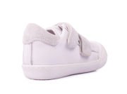 Sporty-2 Cırtcırtlı Beyaz Sneaker Unisex Hakiki Deri Çocuk Ayakkabısı
