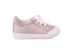 Sporty-2 Bağcıklı Taş Rengi Sneaker Unisex Hakiki Deri Çocuk Ayakkabısı