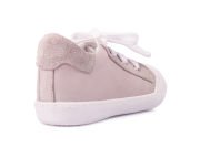 Sporty-2 Bağcıklı Taş Rengi Sneaker Unisex Hakiki Deri Çocuk Ayakkabısı