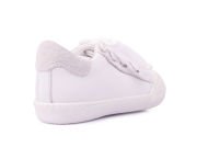 Sporty-2 Bağcıklı Beyaz Sneaker Unisex Hakiki Deri Çocuk Ayakkabısı