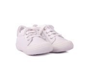 Sporty-2 Bağcıklı Beyaz Sneaker Unisex Hakiki Deri Çocuk Ayakkabısı