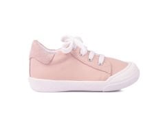 Sporty-2 Bağcıklı Pudra Sneaker Unisex Hakiki Deri Çocuk Ayakkabısı